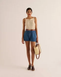 Top Ananas Ecru