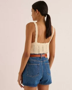 Top Ananas Ecru