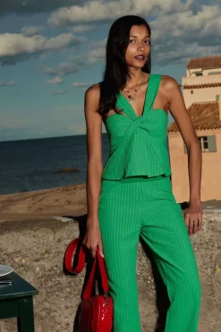 Top Louise Vert Pelouse